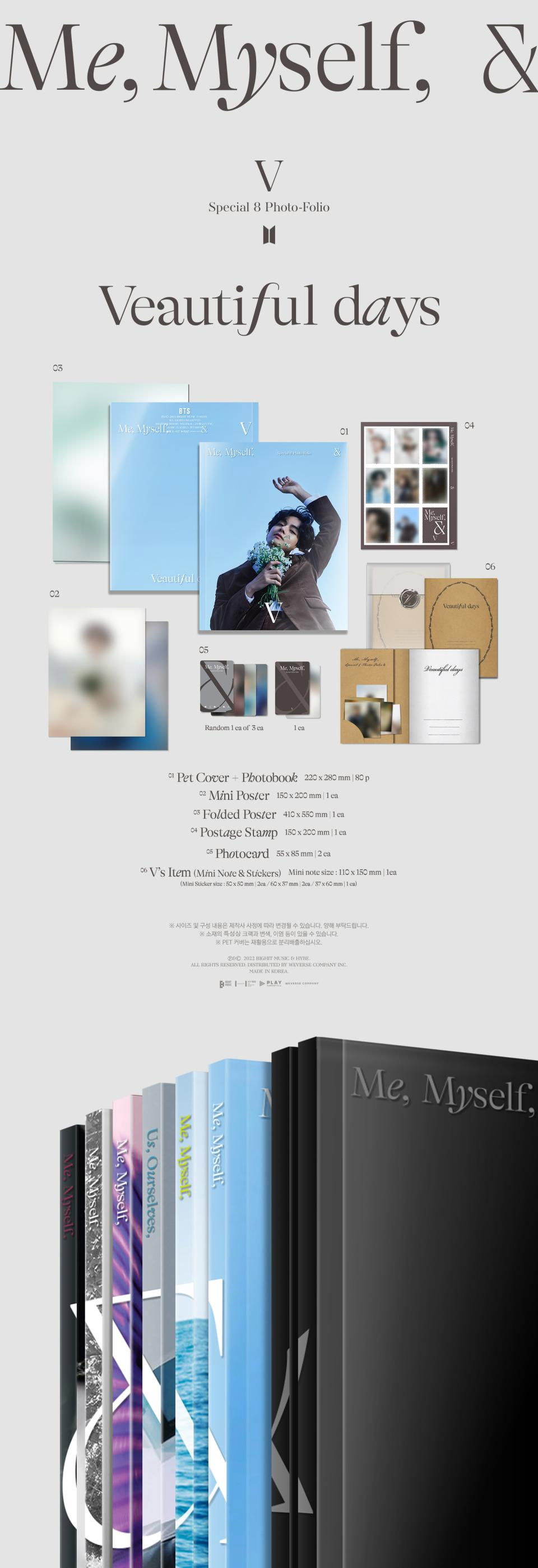 Thumbnail: V SPECIAL 8 PHOTO-FOLIO (ME, MYSELF AND V) 'VEAUTIFUL DAYS'