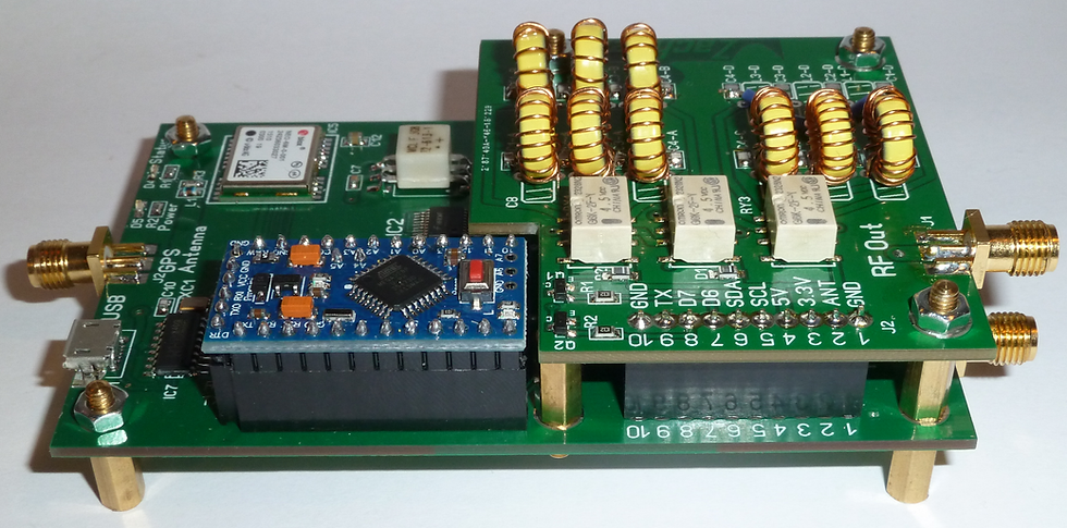 Thumbnail: Mezzanine LP4 add-on card for the WSPR_TX_LP1 (Needs components, read text)