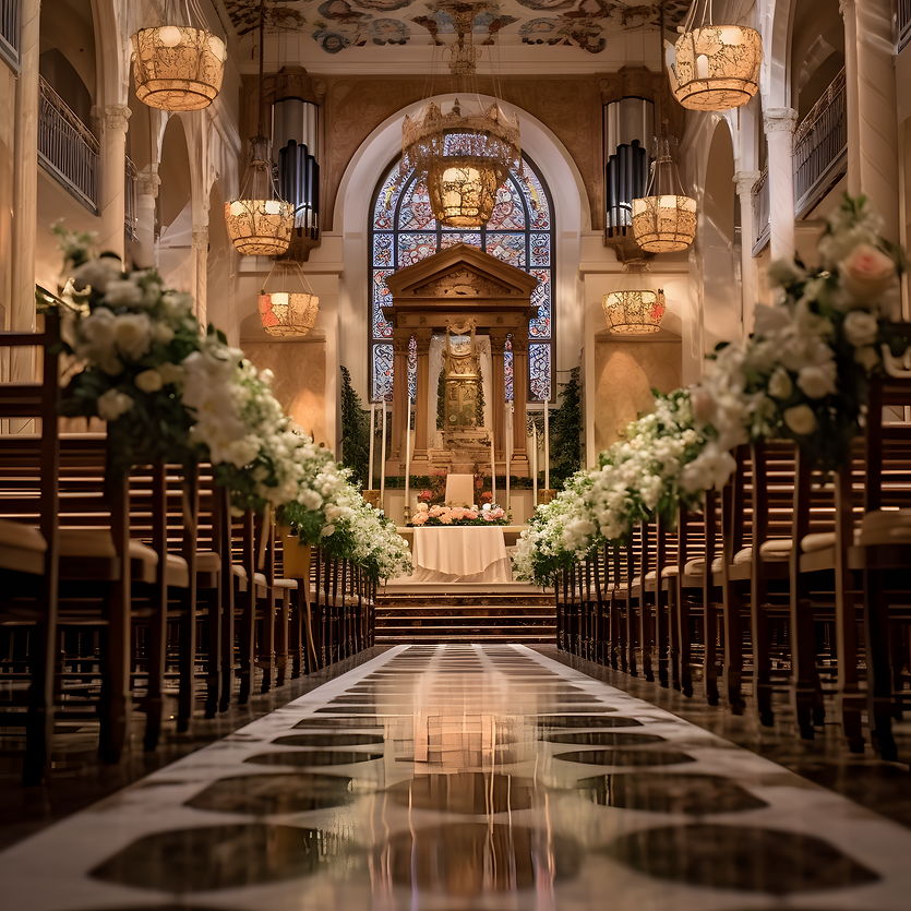 eynonaga_Church_aisle_with_wedding_decoration_and_guest_chairs._f3053223-4362-4f06-8eae-08