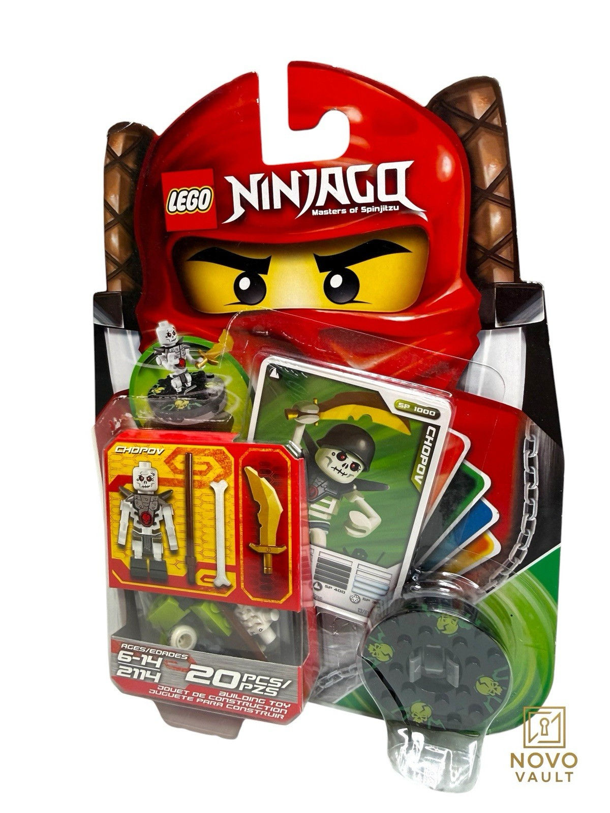 Lego Ninjago Set: 2114 - Masters of Spinjitzu Chopov /Spinner new