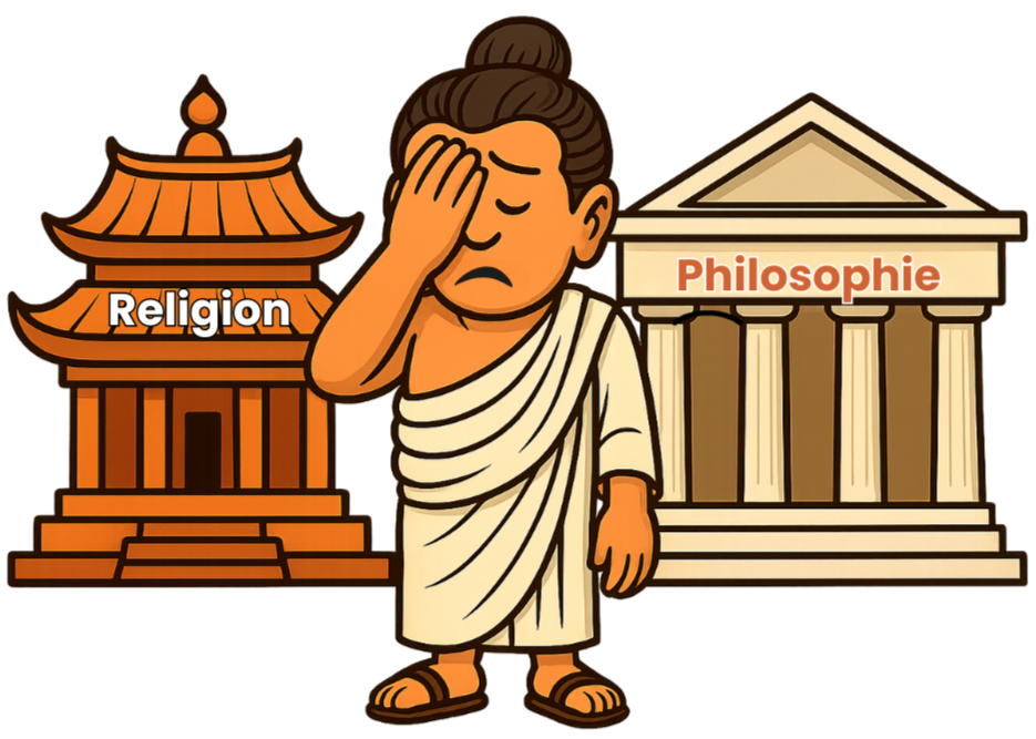 Frustrierter Buddha zwischen Religion und Philosophie