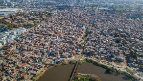 Vista de un barrio pobre