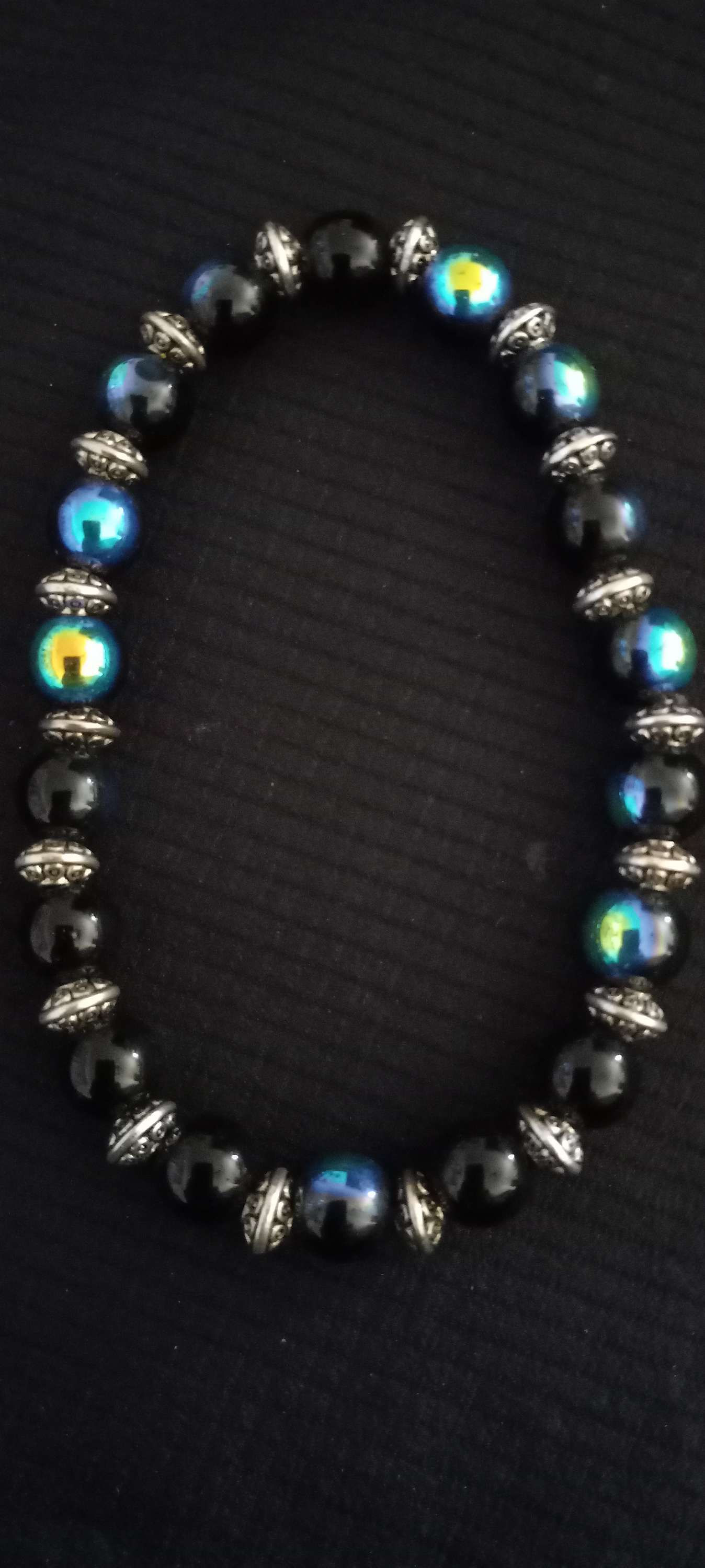 Black and silver