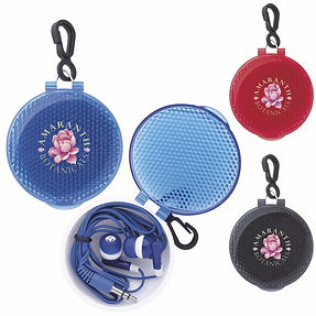 Earbuds in Reflective Case