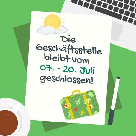 Geschäftsstelle geschlossen
