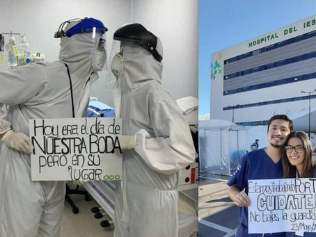 "Hoy era el día de nuestra boda", la historia de doctores ecuatorianos que luchan contra e