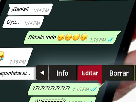 WhatsApp permitirá editar los mensajes de texto enviados