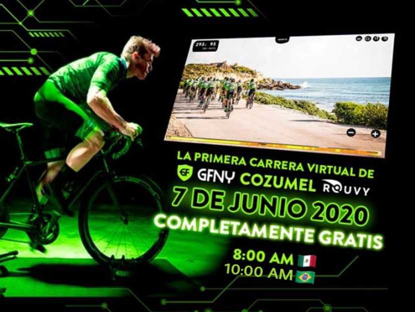 Participe da prova Virtual GFNY Cozumel no percurso realista do App Rouvy