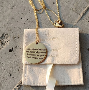Round Tag 25mm Necklace