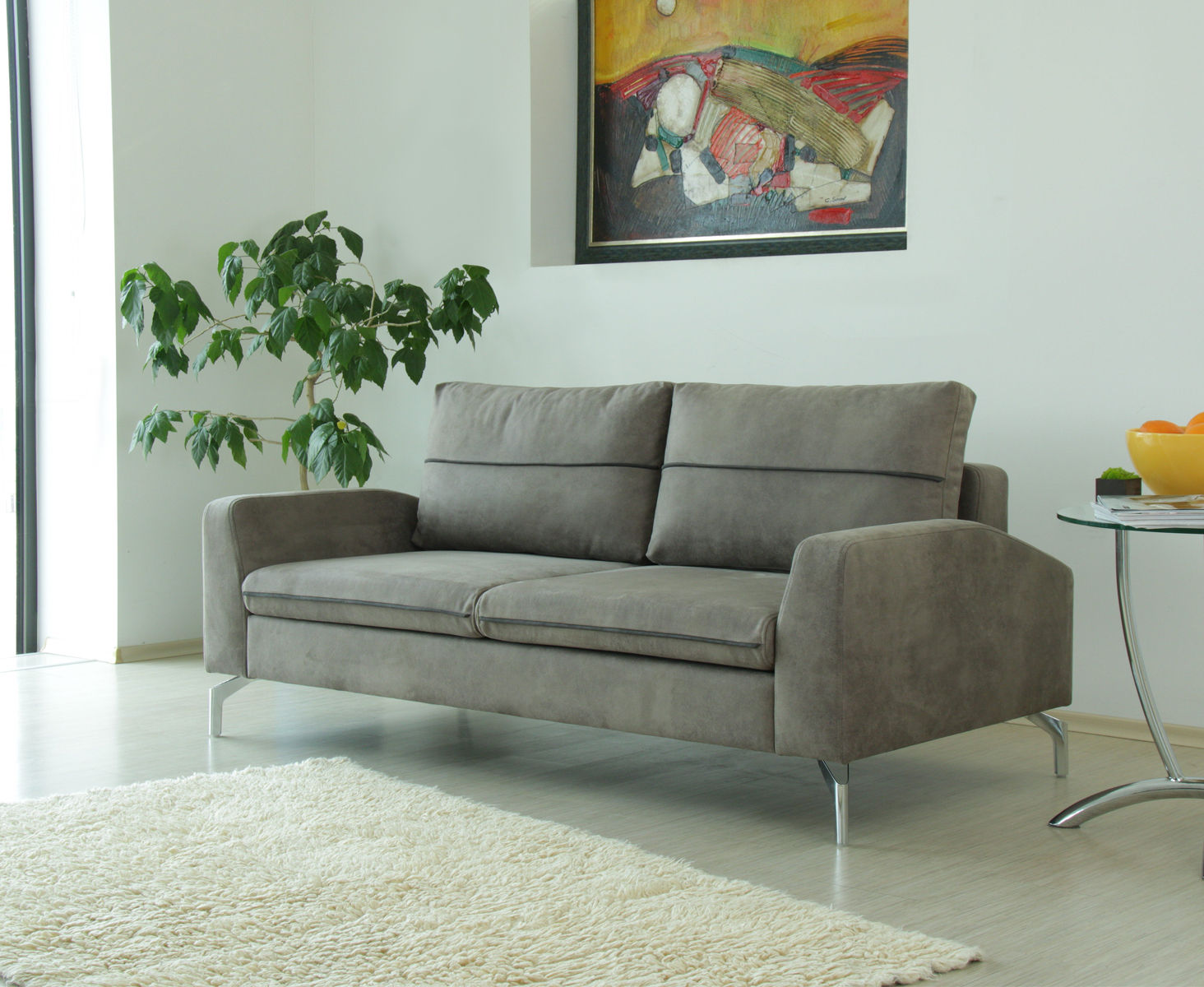 grey sofa