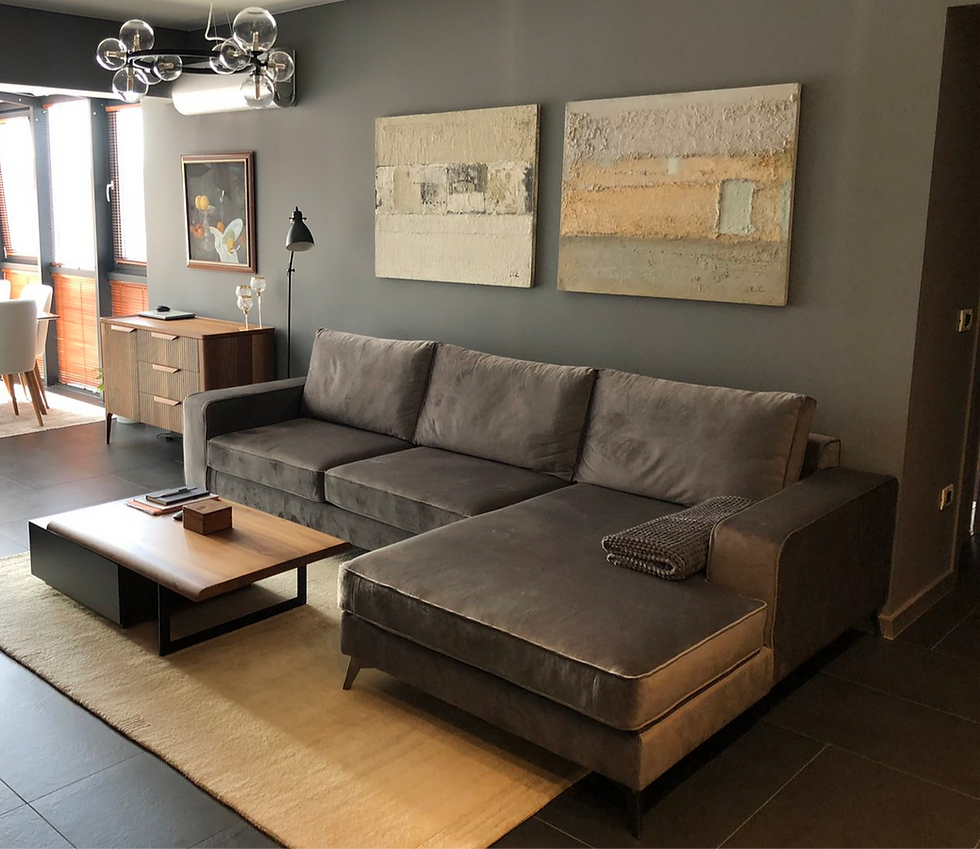 modern grey corner sofa