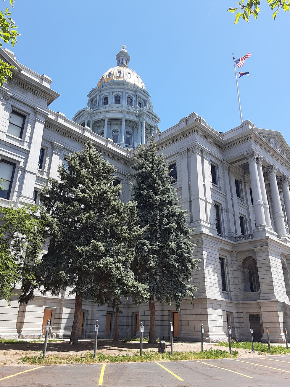 Gold top of the Colorado State Capitol