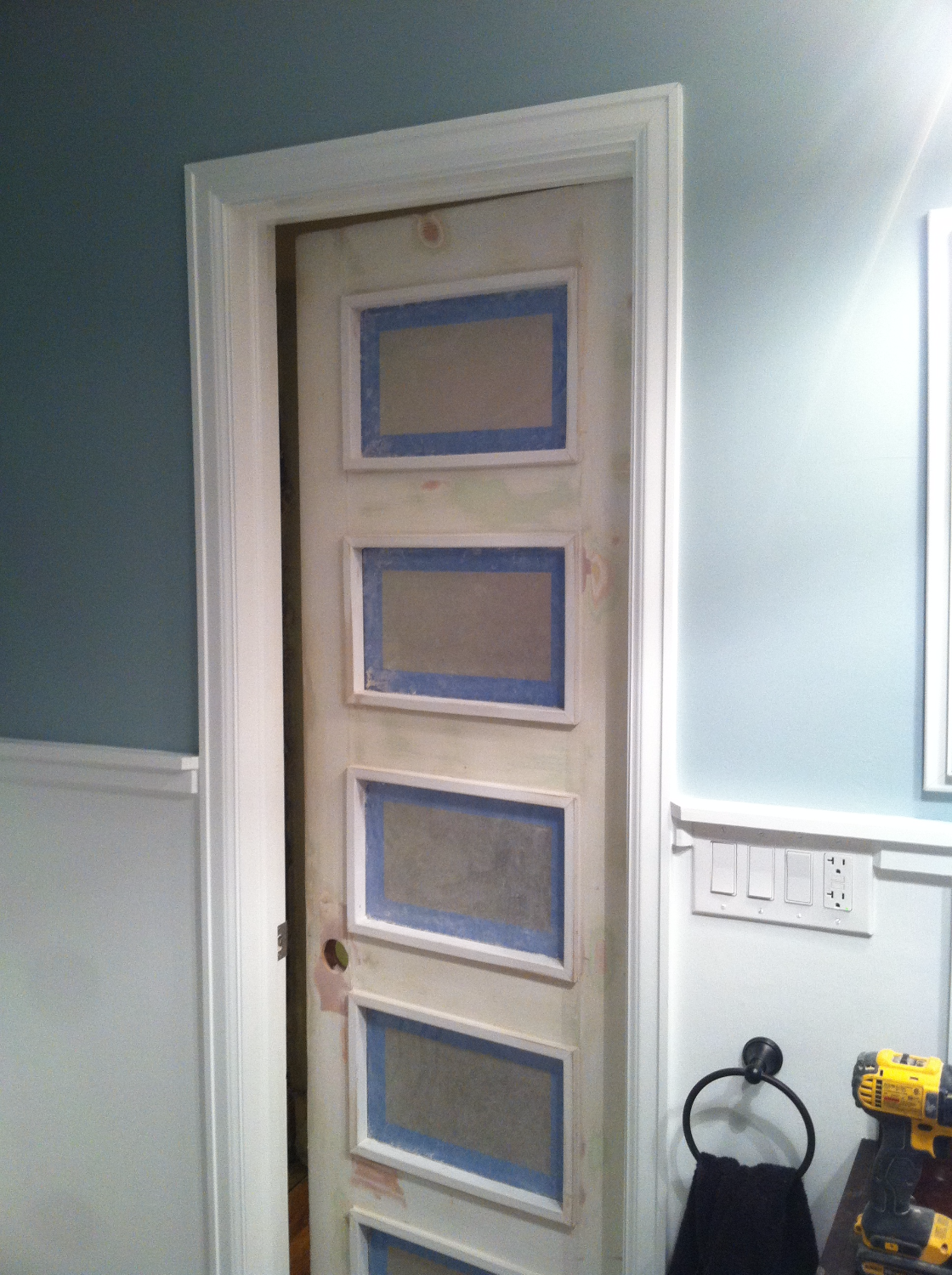 Frosted Glass Inserts - Custom Door