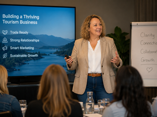 Michelle presenting a business planning workshop