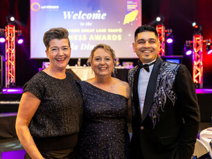 Beth Michelle and Abhinav at Gala Dinner