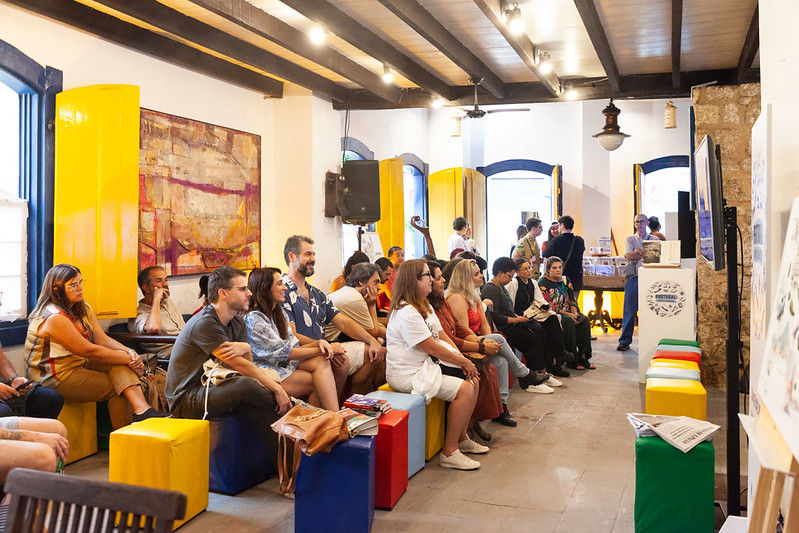 A Casa Portugal participou de edições anteriores da Flip. Em 2025, o espaço retorna com curadoria de Andréa del Fuego e Afonso Cruz. Foto Sara de SantisFlip