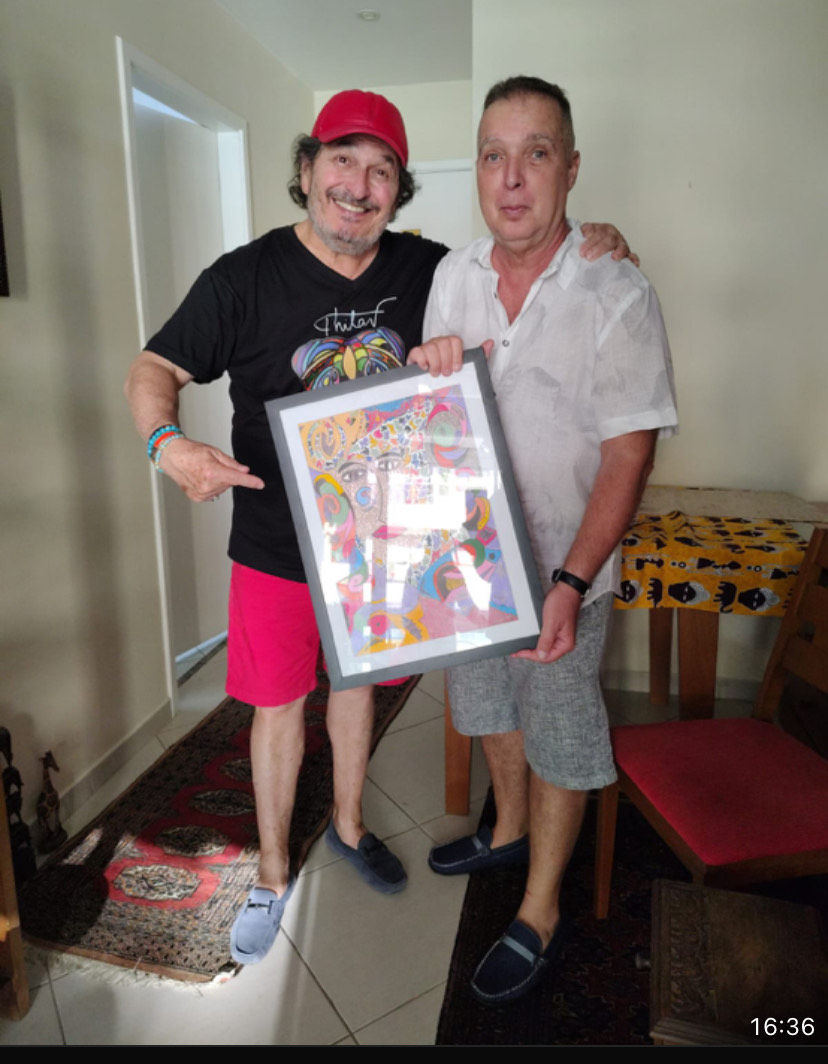 Seigle e Boiteux comemorando a Arte 