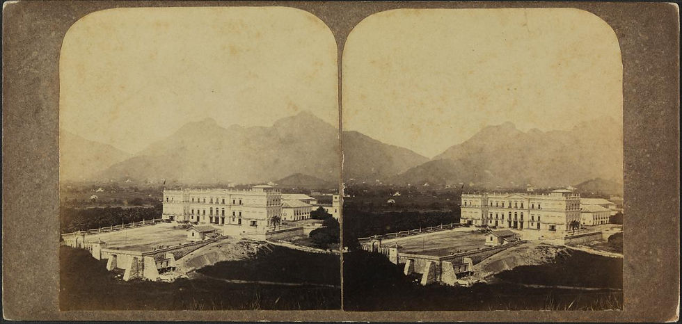 Imagem do Palacio Imperial em 1860 - Aquivo da Biblioteca Nacional