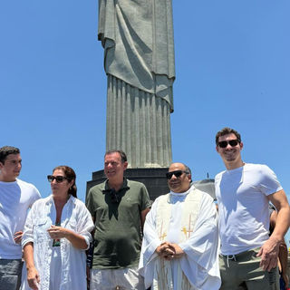 Brasil: Montenegro aproveitou férias para visitar o Cristo Redentor no Rio de Janeiro