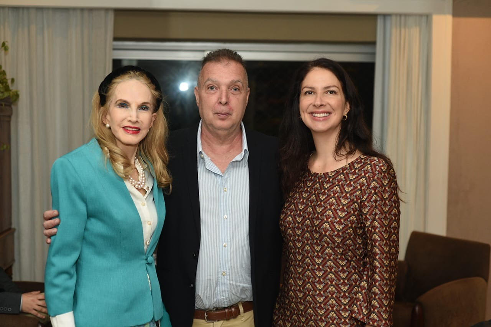 Baronesa Diana Macedo ,Bayard Boiteux e Luciana Delamare