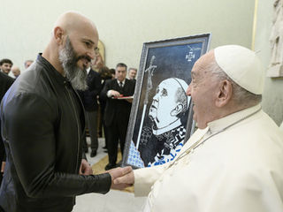Telmo Guerra, artista português entregou obra ao Papa Francisco no Vaticano
