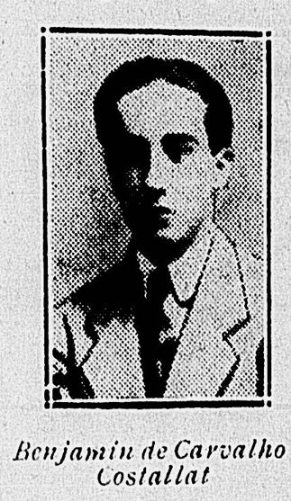 1. Da cadeira F número 2, o crítico teatral Costallat. Jornal O Imparcial. 1915. Fotógrafo desconhecido. Acervo BNRJ