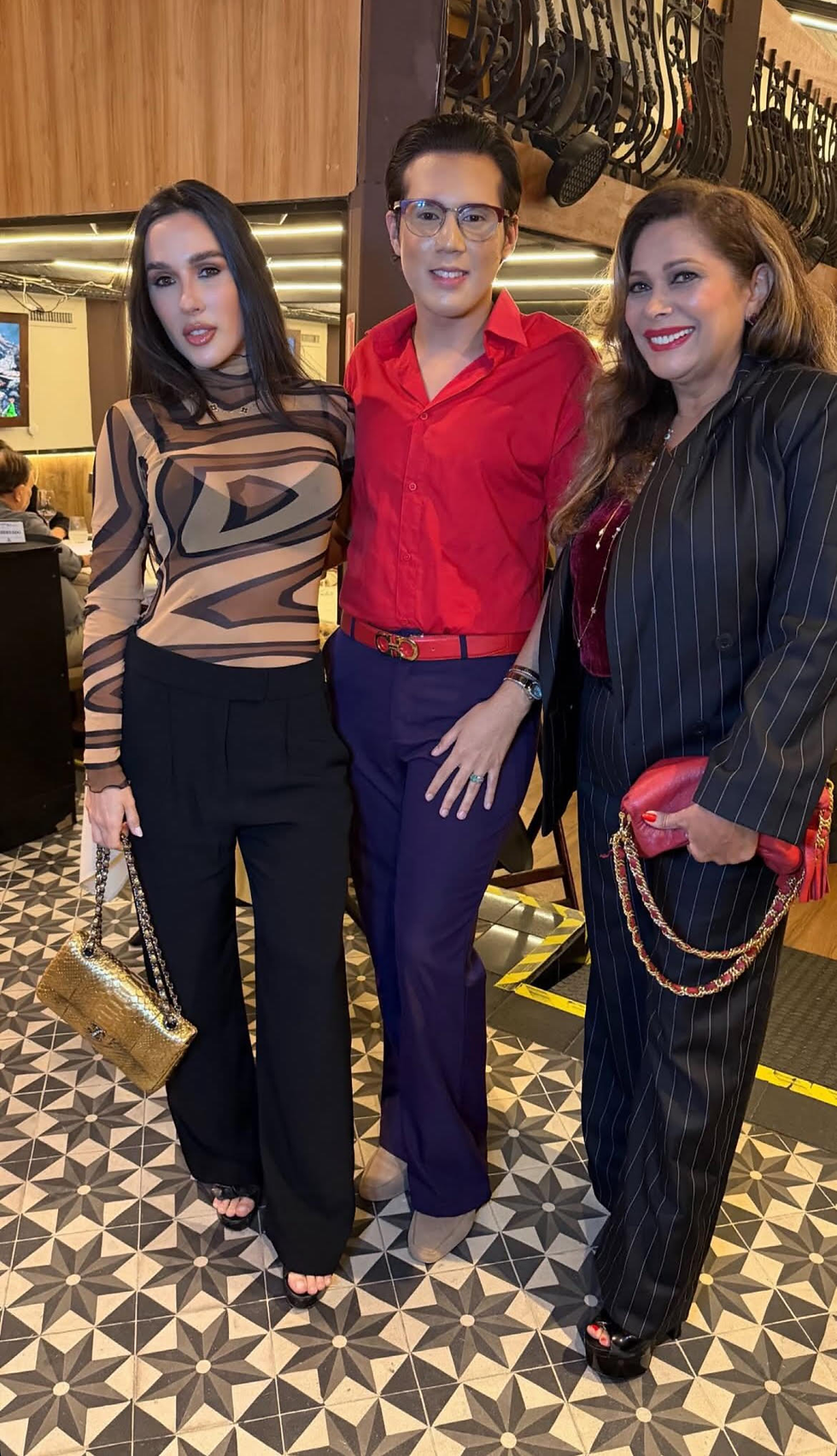 Com Laurinha Aguilera e Kátia Sadeck