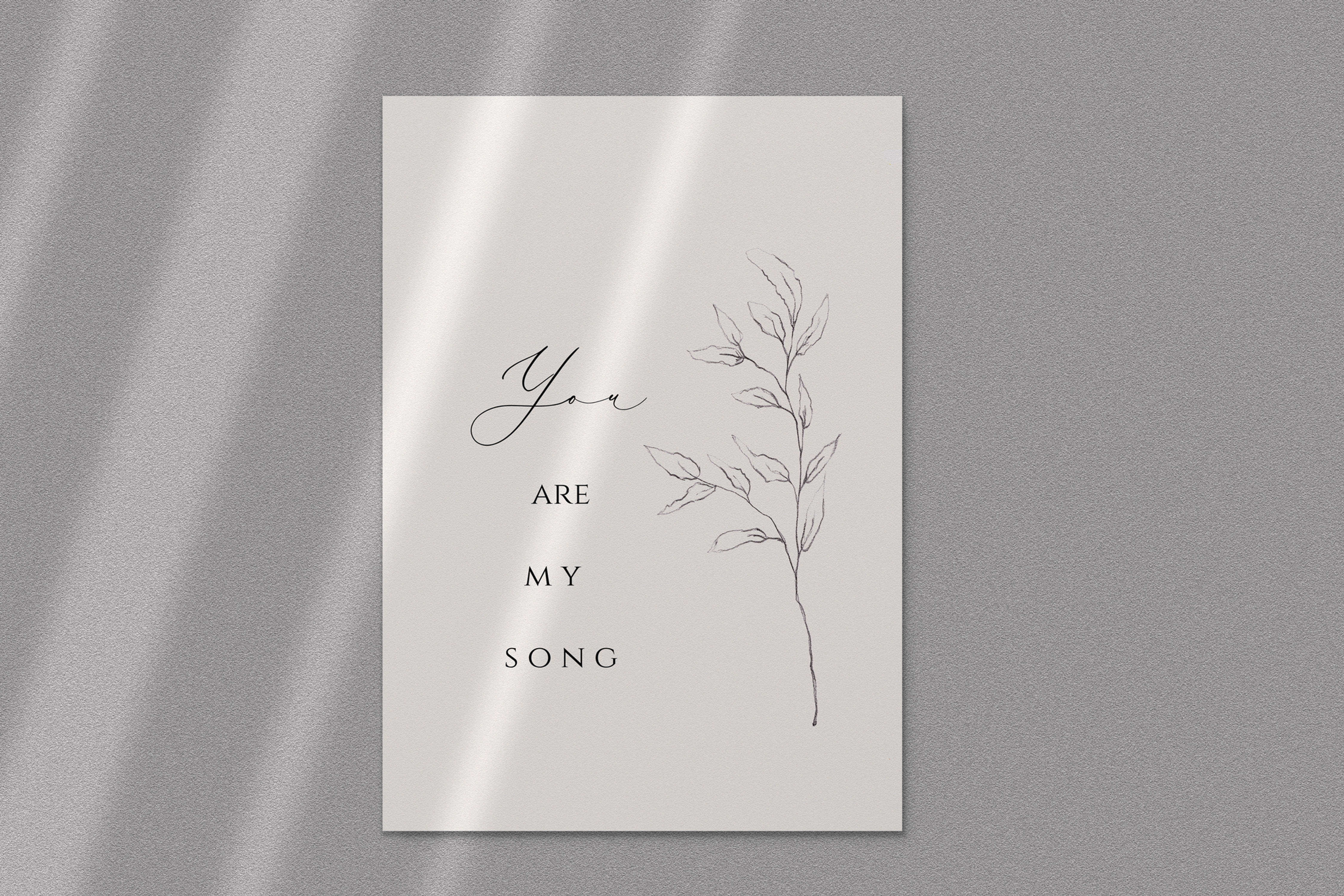 "YOU ARE MY SONG" hochwertig &amp; sehr edel A5/A4/A3