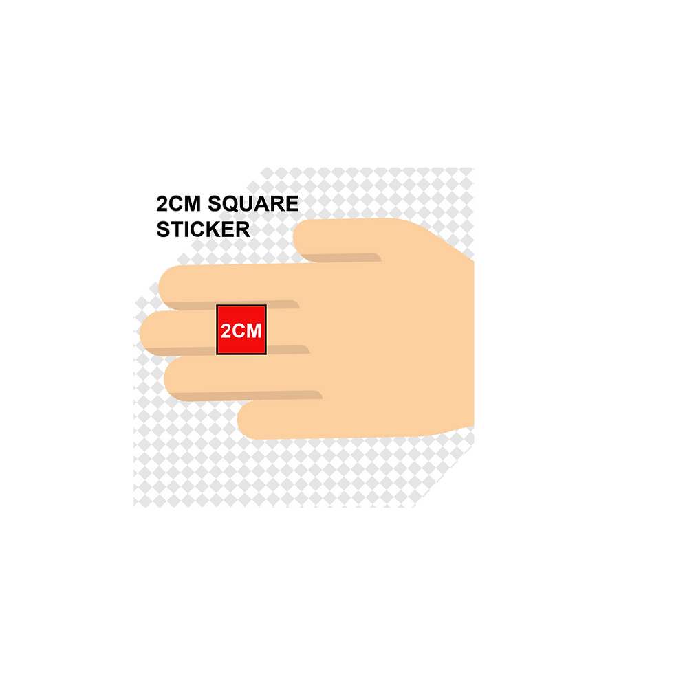 Thumbnail: 20mm (2cm) Square Stickers