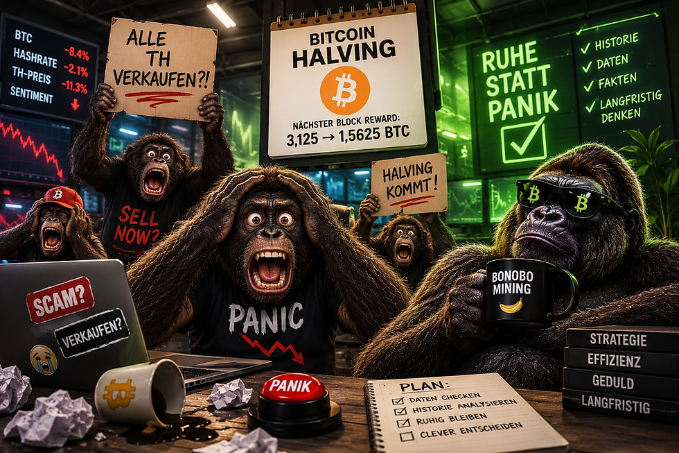 Bonobo in Panik weil sie TH verkaufen vor dem Bitcoin halving