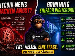 Bitcoin-News machen Angst – während GoMining einfach weiterbaut?