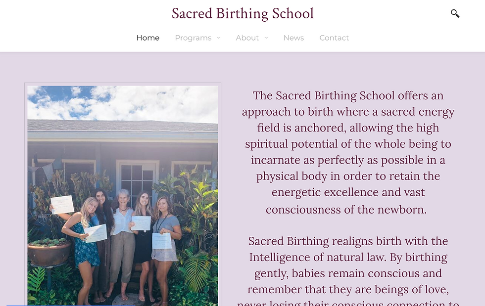 Sacred Birthing School