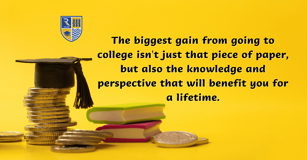Gains from college and university