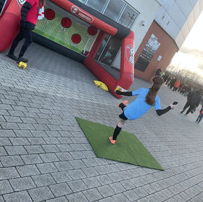 RUFC half time game… WIN!