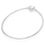 Miniatura: Pulseira Rígida Fecho Coração Liso em Banho Prata 950