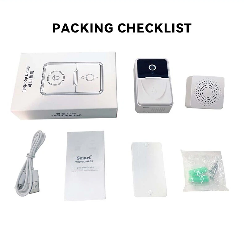 Miniatura: Wireless Security WiFi Smart Doorbell Intercom Video Camera Bell Chime Door Ring