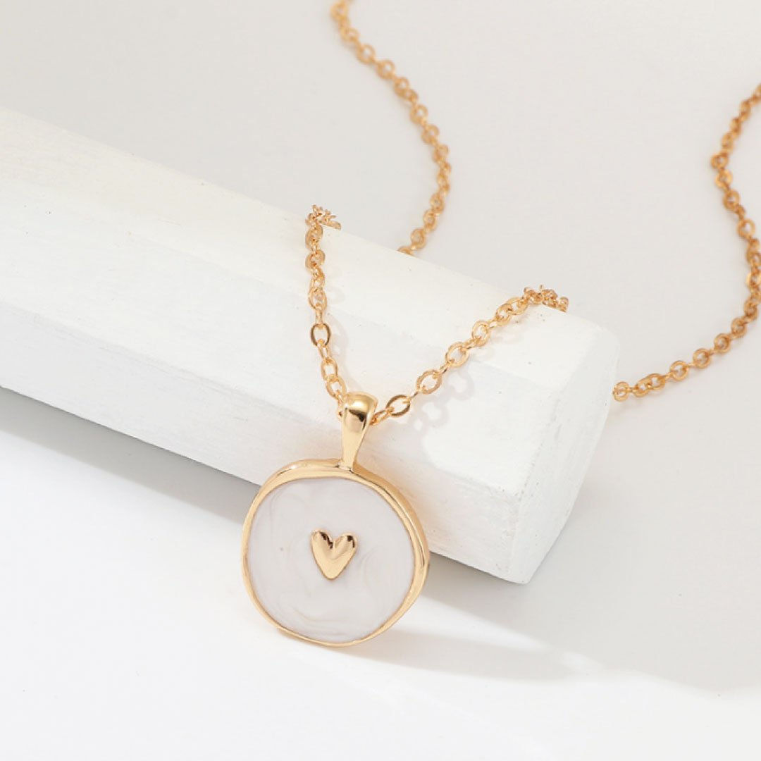 Celestial Heart White Necklace