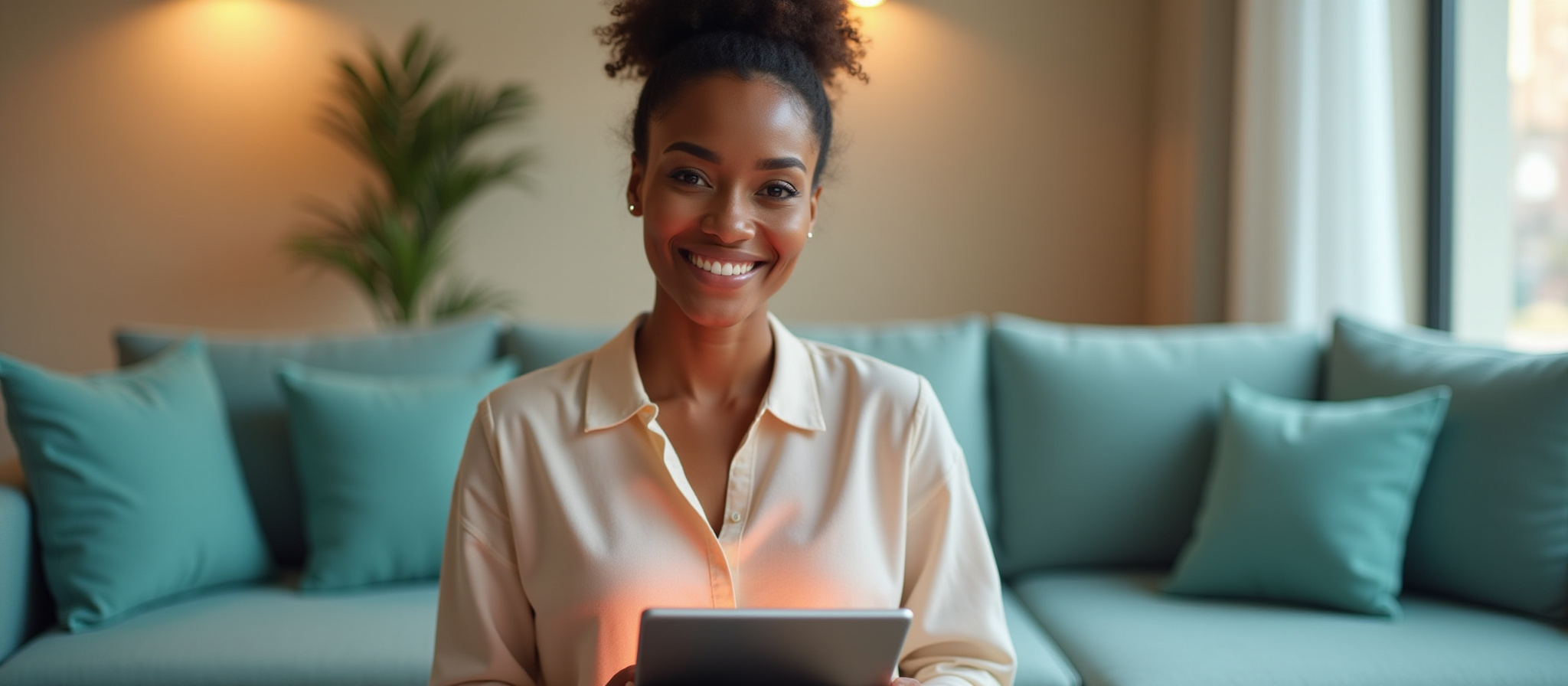 smiling woman