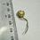 Thumbnail: Ancient Roman GOLD Hairpin with gemstone 1-5century AD
