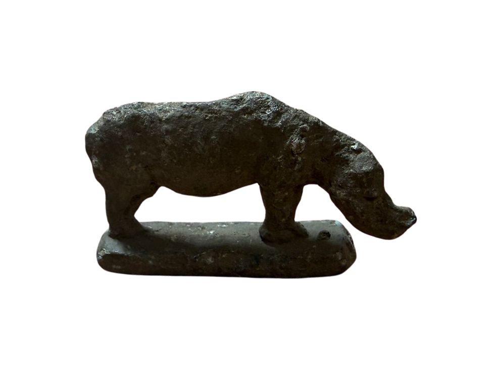Ancient Roman lead figurine of a rhinoceros circa 1-5th century AD