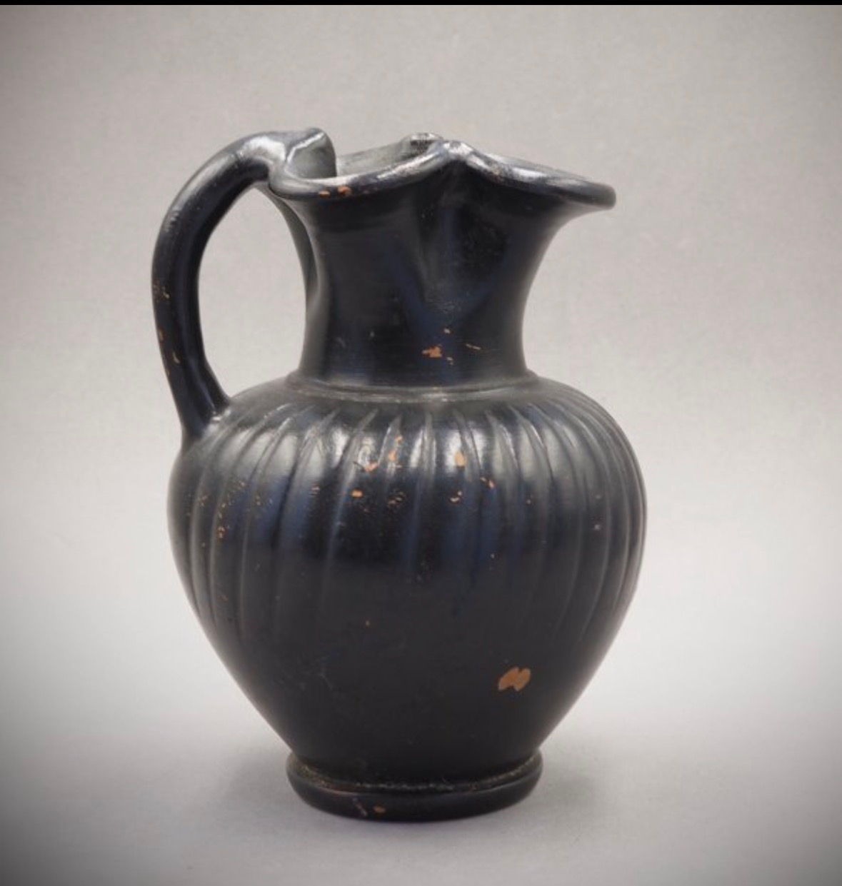 Ancient Greek Black-Glazed Oinochoe