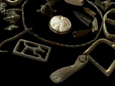 Thumbnail: 26 X Silver& Bronze Artefact Bundle from 3rd century AD up to 17 th century 