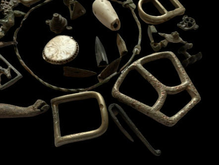 Thumbnail: 26 X Silver& Bronze Artefact Bundle from 3rd century AD up to 17 th century 