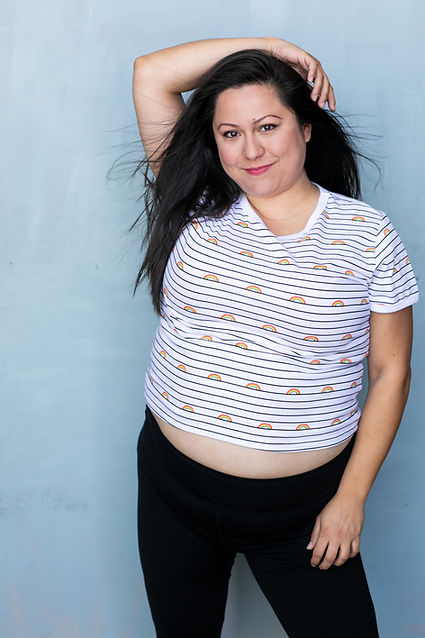 Gloria De Leon, fat model, power pose, fat actress