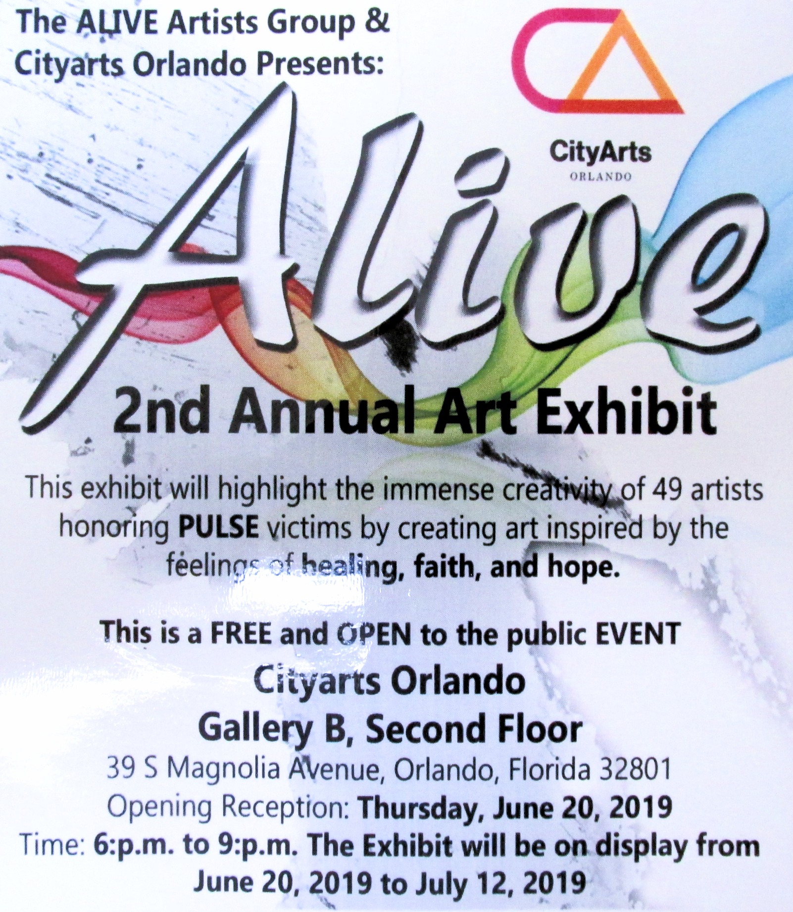 alive exhibit- city arts factory-orl