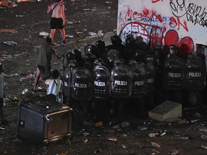 Fotos: la zona del obelisco quedó destrozada tras el triunfo de la selección