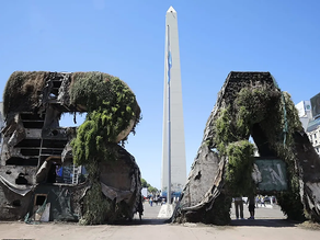 Así quedó la zona del Obelisco tras los festejos por el campeonato mundial de la Selección