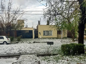 hace Instantes: Cayó granizo en el Sur mendocino.