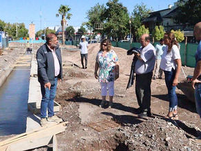 Recorrido de obra del HCD por dónde será el futuro informador turístico.