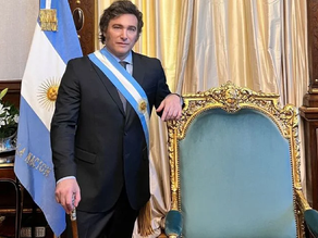 Así fue el momento en el que Javier Milei se sentó por primera vez en el Sillón de Rivadavia